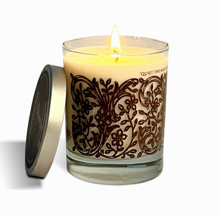 decorative spa candle, meditation